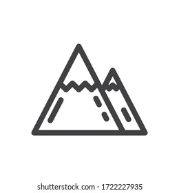 Mountain vector icon. Mountain sign design. EPS 10 mountain flat pictogram symbol