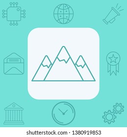 Mountain vector icon sign symbol