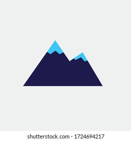 mountain vector icon snow hill