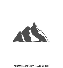 Mountain vector icon - stylized image