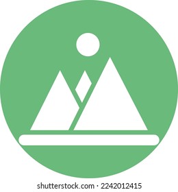 Mountain Vector Icon which is suitable for commercial work and easily modify or edit it
