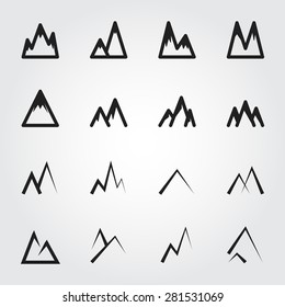 mountain vector icons