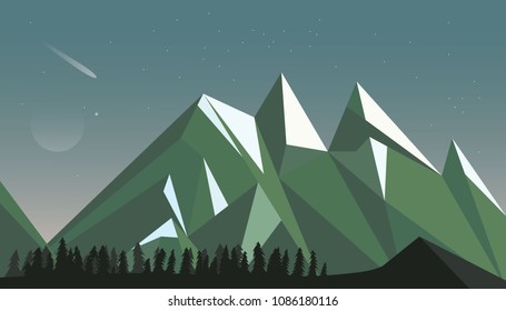 Mountain. Vector Illustration