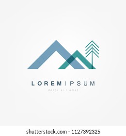 The mountain Vector illustration