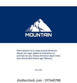 Mountain.  Vector illustration.