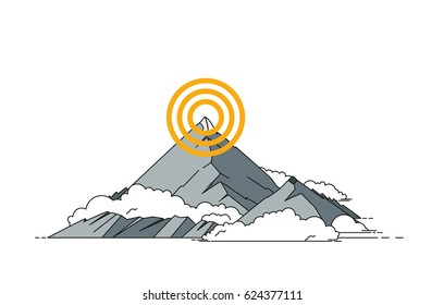 Mountain vector illustration