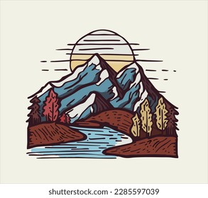 Mountain Vector Illustration, Hand Drawn. Mountain landscape sketch art illustration.
Simple Sketched Hare ideal for Cards, Posters, Wall Art. T shirts.