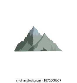 a mountain vector illustration idea in gray