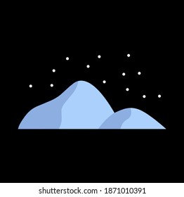 a mountain vector illustration idea that resembles a desert