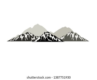 山のベクター画像 白黒の岩山イラスト のベクター画像素材 ロイヤリティフリー Shutterstock