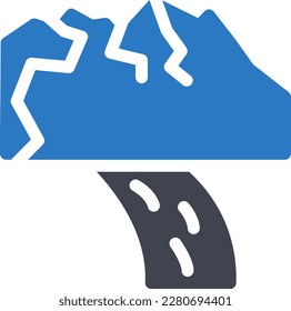 mountain Vector illustration on a transparent background. Premium quality symmbols. Glyphs vector icons for concept and graphic design. 

