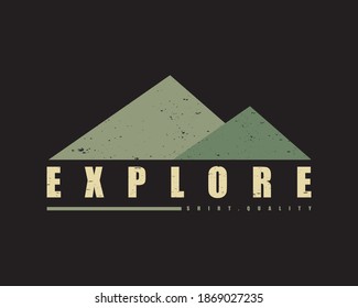 Mountain vector illustration, perfect for t-shirts, clothing, hoodies and printing product designs