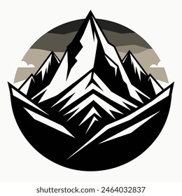 mountain vector illustration- symbolic landscapes