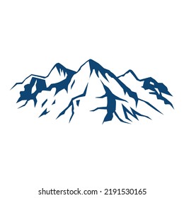 Mountain vector isolated on white background.