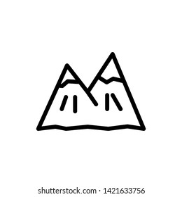 mountain vector line icon illustration eps 10