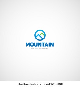 Mountain vector logo.