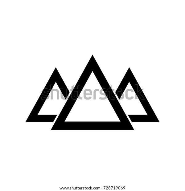 Mountain Vector Logo Stock Vector Royalty Free 728719069