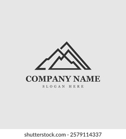 mountain vector logo concept design