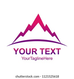 Mountain Vector logo concept illustration.  Outdoor abstract logo. Vector logo template. Design element.