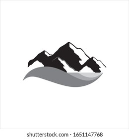 the Mountain vector logo design