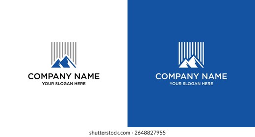 Mountain Vector Logo Design Illustration.