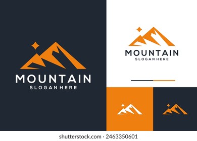 Mountain vector logo design inspiration