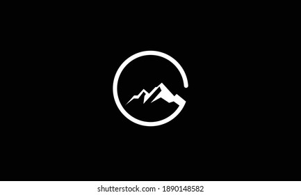 Mountain vector logo design template