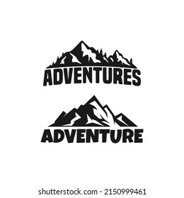 Plantilla de diseño del logotipo de Mountain Vector 