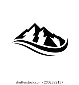 Mountain Vector Logo Design Template