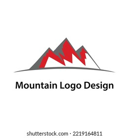Mountain Vector Logo Graphic Design