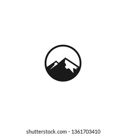 mountain vector logo graphic modern abstract