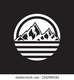 Mountain vector logo icon design