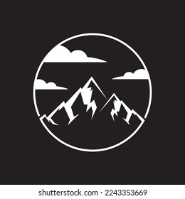 Mountain vector logo icon design