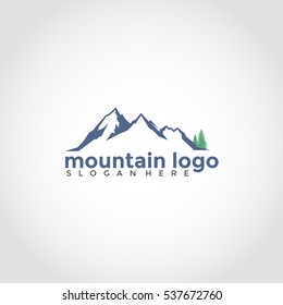 Mountain vector logo icon sign design template. Illustrator eps.10