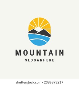 Mountain vector logo icon template