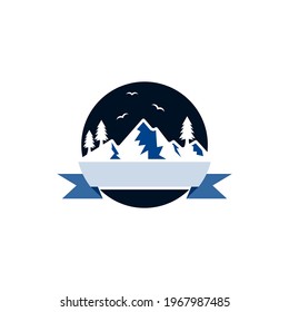 Mountain vector logo illustration, multipurpose logo for your business