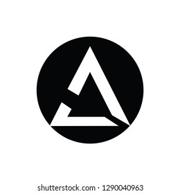 mountain vector logo. la letter vector logo