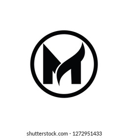 mountain vector logo. m letter vector logo
