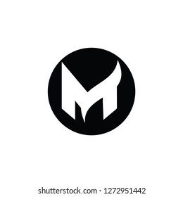 mountain vector logo. m letter vector logo