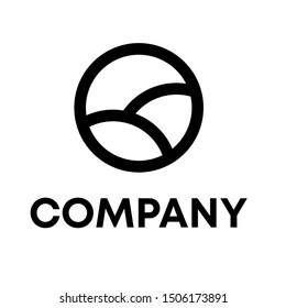 mountain vector logo peak illustration sign template outdoor Hill 