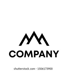 mountain vector logo peak illustration sign template outdoor Hill 