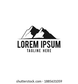 Mountain vector logo template. symbol for nature landscape or Outdoor Adventure.