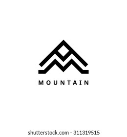 Mountain Vector Logo Template Travel And Adventure Business