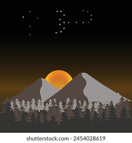 Mountain vector Outdoor symbols isolated. Camping mountain logo, travel labels, climbing or hiking badges