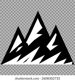 mountain vector pack. Rocky mountains icon or logo collection. Vector illustration. Mountain, rock, hill, peak logos.  Mountain peaks silhouettes. vector set silhouette of mountains and hills.