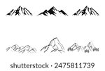 Mountain vector set collection design