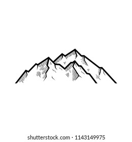 mountain vector silhouette