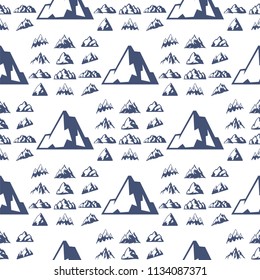 Mountain vector silhouette nature seamless pattern  - Powered by Shutterstock - Get 15% off with code: PIKWIZARD15