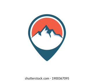 Mountain vector t-shirt and apparel design, typography, print, logo, poster. Global swatches