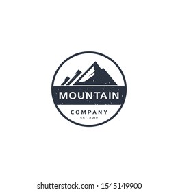 Mountain vector in vintage style